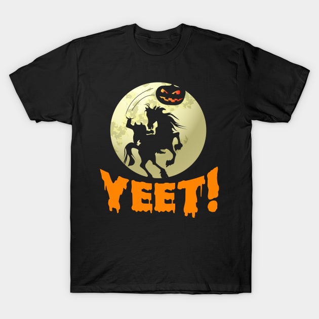 Yeet Pumpkin Halloween T-Shirt by thingsandthings